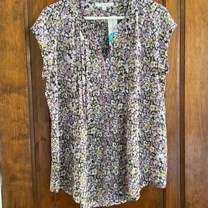 Fun2Fun Alvena Split Neck Blouse